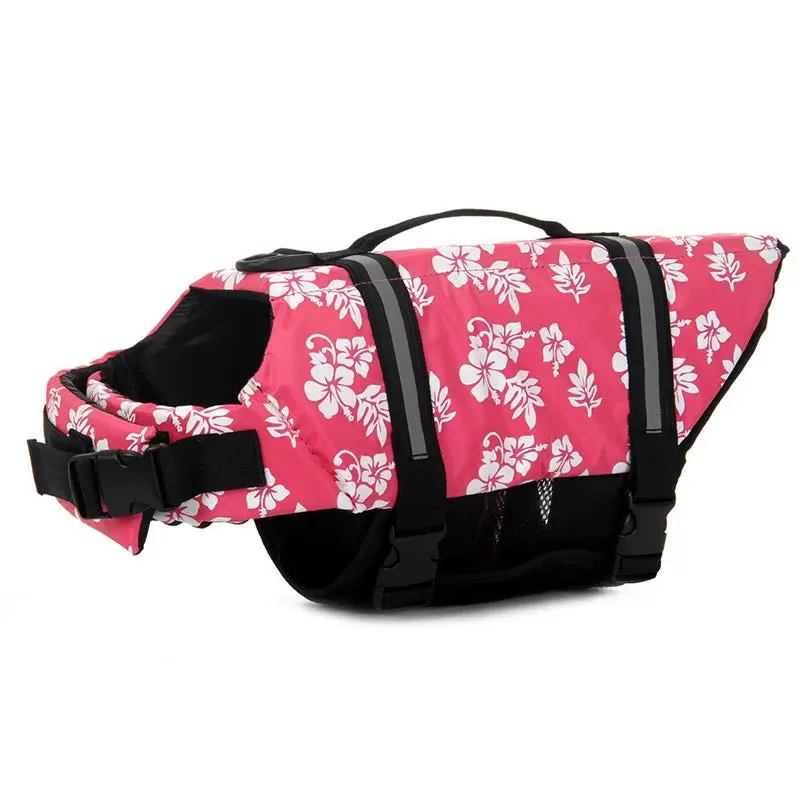 Summer Dog Fun & Safety: Adjustable Life Jacket & Swimwear, Reflective & Breathable, Great for Pool, Beach, & More!