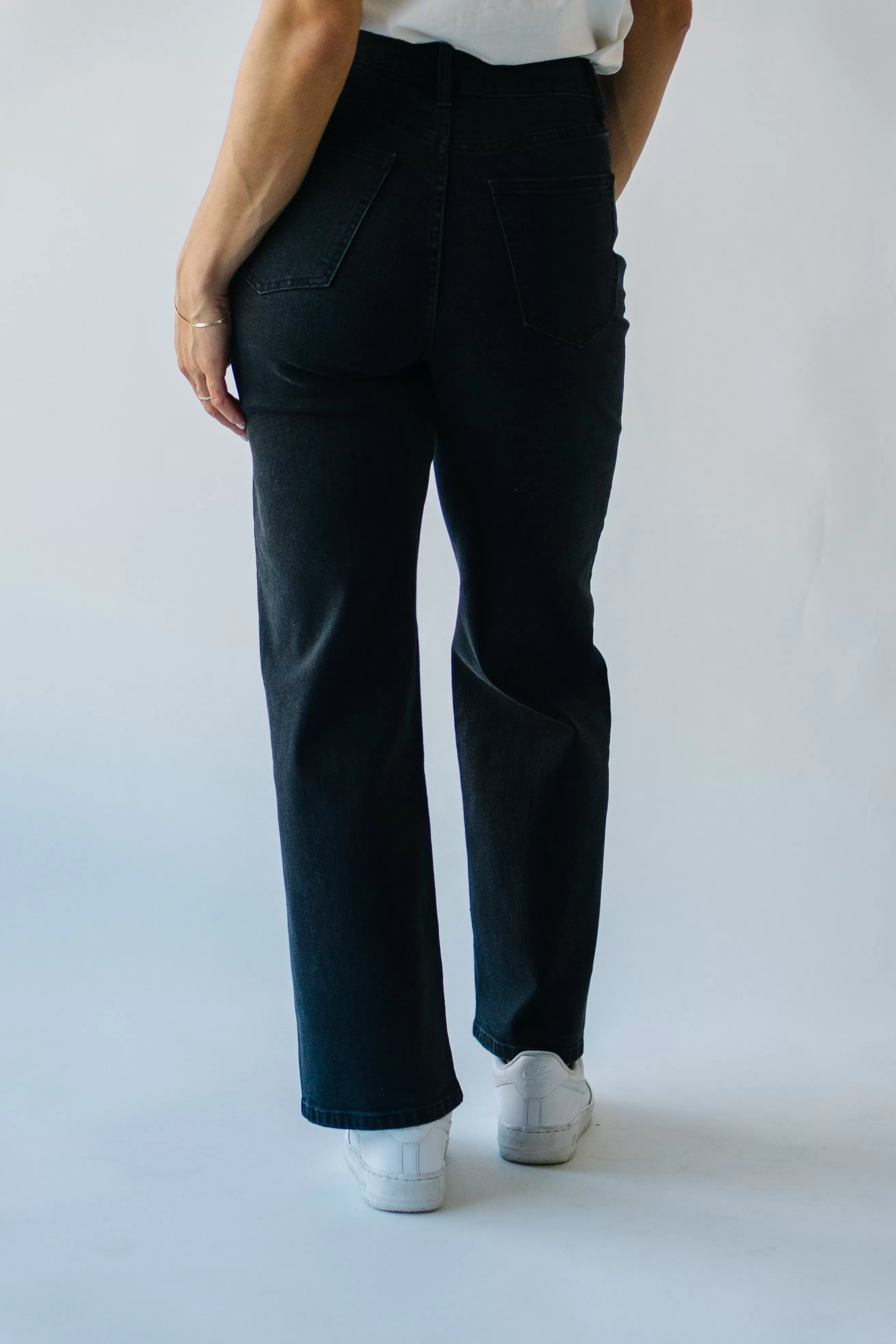 The Cleaned Up Jack Wide Leg Jean in Black