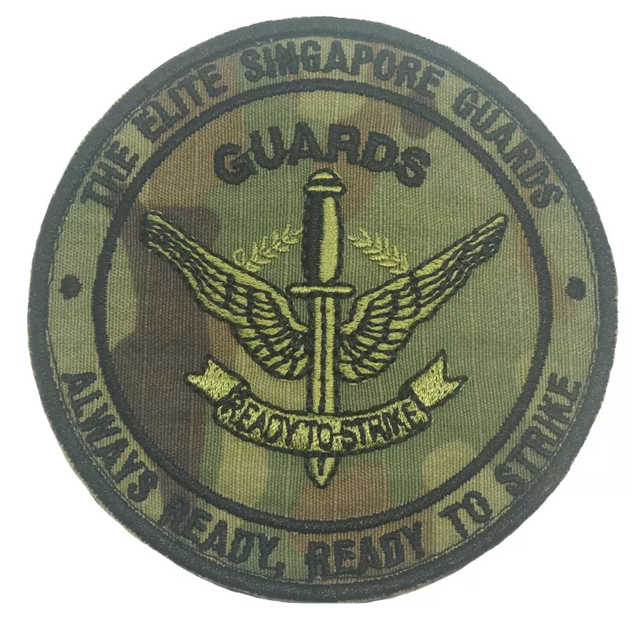 THE ELITE SINGAPORE GUARDS PATCH - MULTICAM