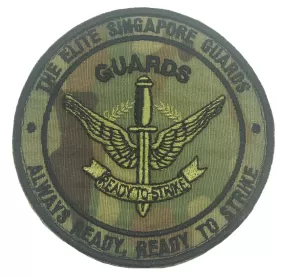 THE ELITE SINGAPORE GUARDS PATCH - MULTICAM