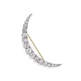 Tiffany & Co. Edwardian Diamond Crescent Brooch