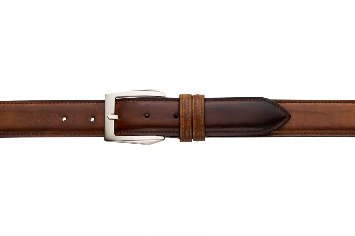 Tobacco Leather Belt