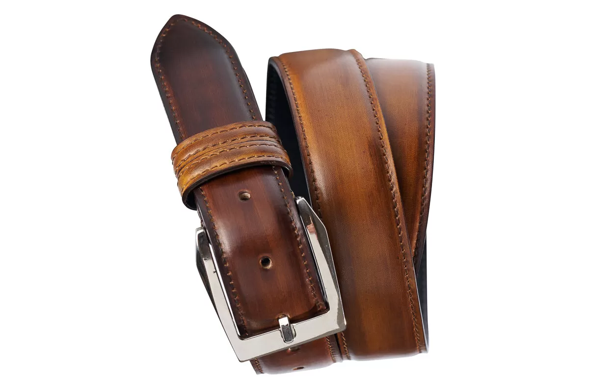 Tobacco Leather Belt