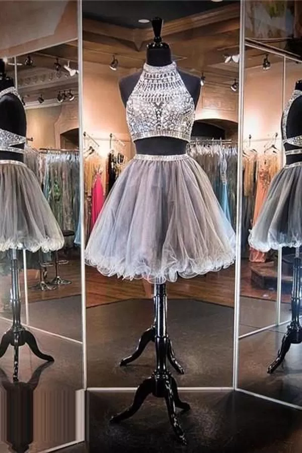 Tulle Beaded Homecoming Dresses Short Prom Dress New Arrival Graduation Dress