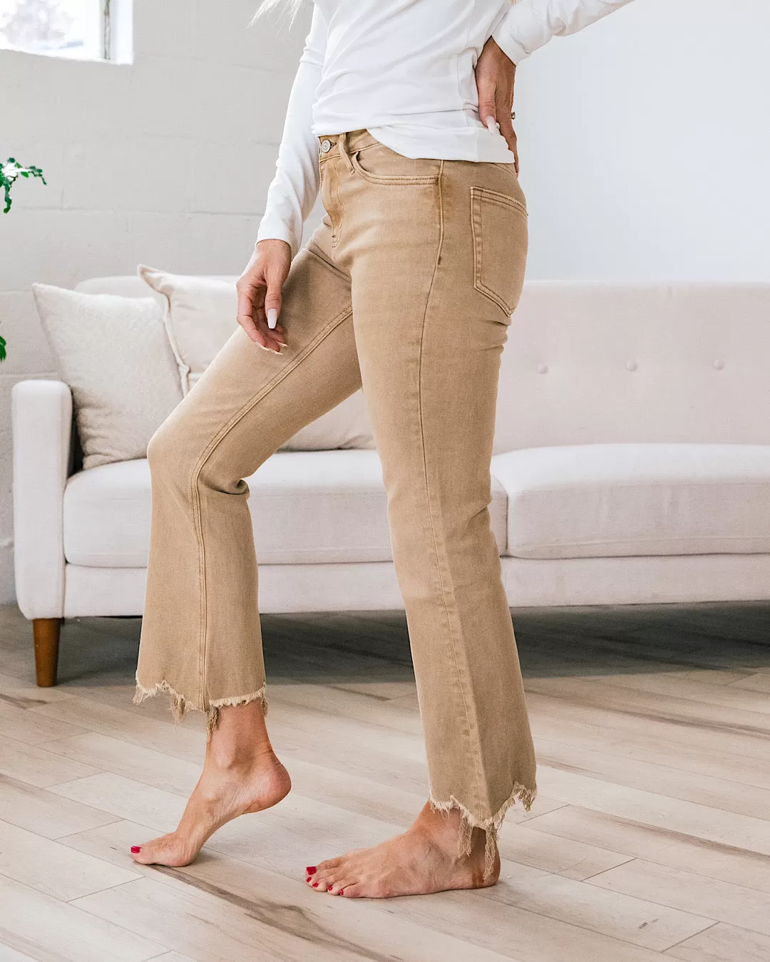 Vervet Croissant Crop Flare Jeans