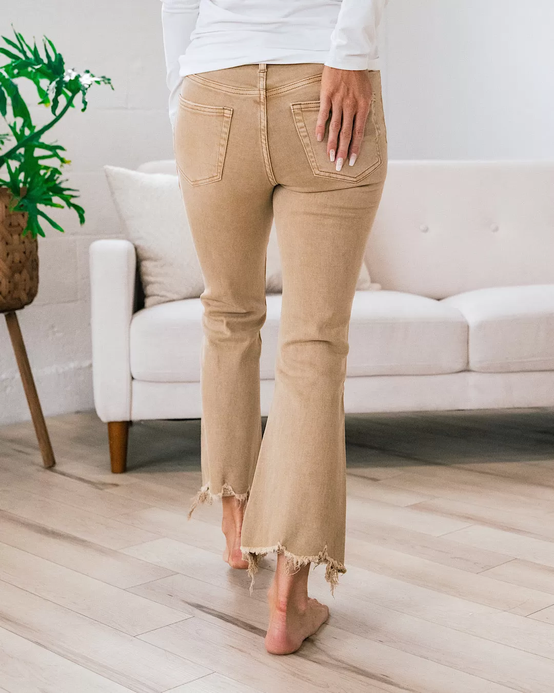 Vervet Croissant Crop Flare Jeans