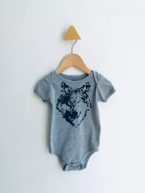 Wolf Onesie // 6-12M